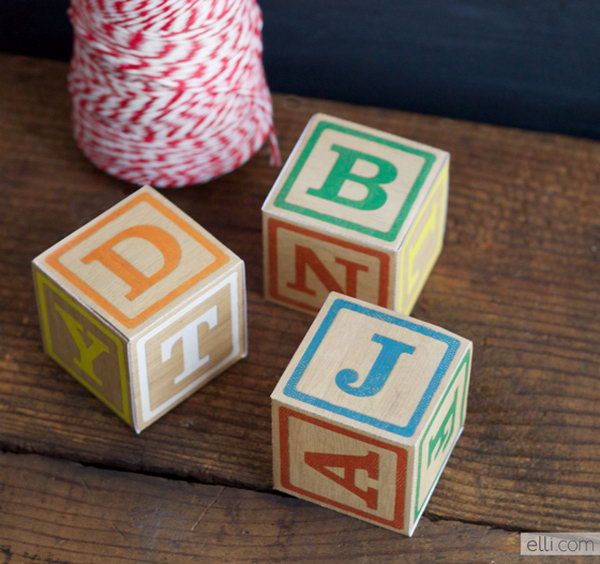 DIY Alphabet Block Gift Boxes -   DIY Gift Box Ideas