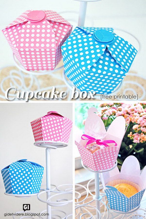 Cupcake Gift Box -   DIY Gift Box Ideas