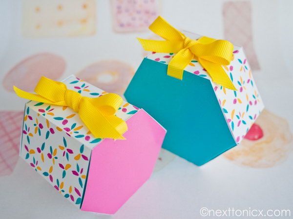 Hexagon Gift Box -   DIY Gift Box Ideas