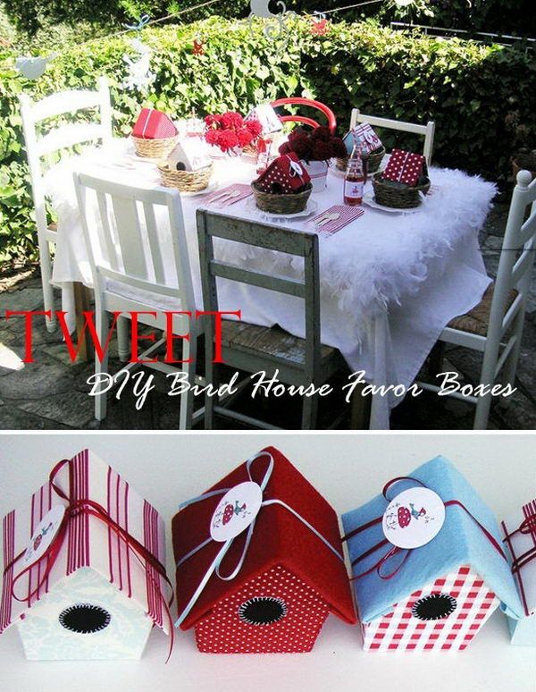 DIY Bird House Gift Boxes -   DIY Gift Box Ideas