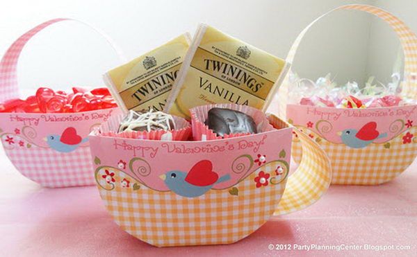 Teacup Printable Valentine Favor Box -   DIY Gift Box Ideas