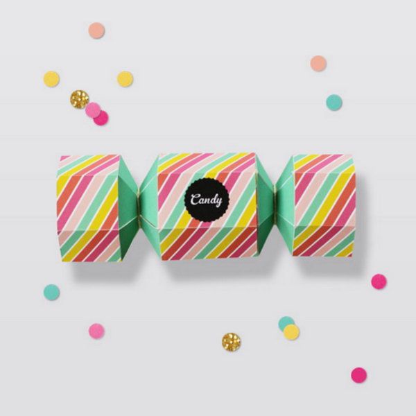 Candy Striped Favor Box -   DIY Gift Box Ideas