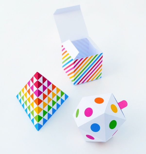 Geometric Patterned Gift Box -   DIY Gift Box Ideas