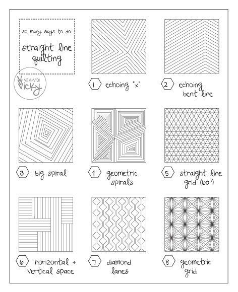 Straight line quilting, Quilting patterns and Straight lines on ... -   Quilting patterns