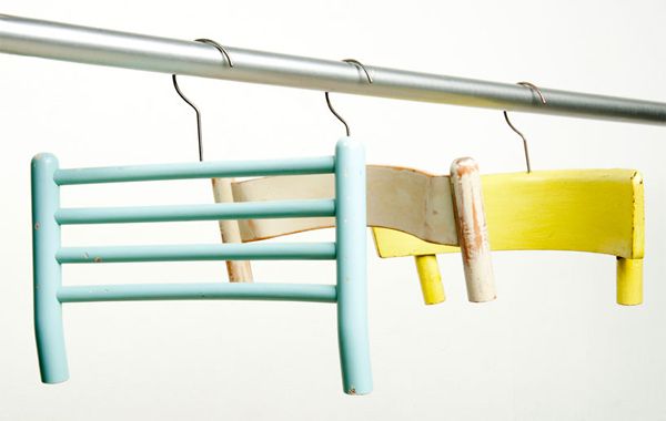 Broken chairs can be repurposed into hangers. -   How To Reuse Your Broken Things