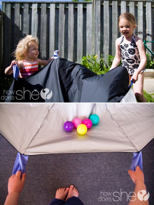 A broken umbrella can become one of those awesome kid parachute things. -   How To Reuse Your Broken Things