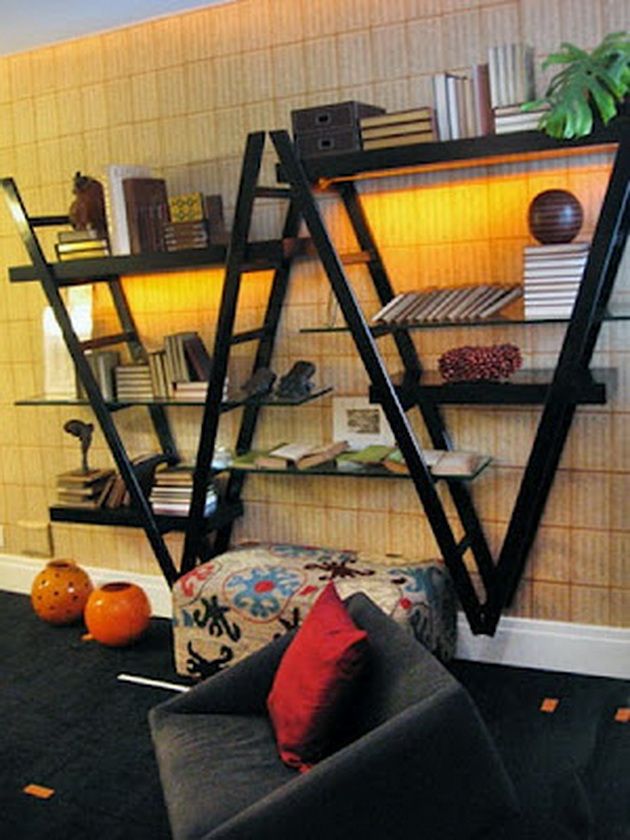 shelf made with stairs..absolutely love it