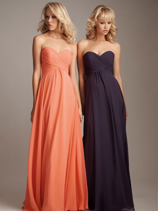 sweetheart bridesmaid gowns-love the style