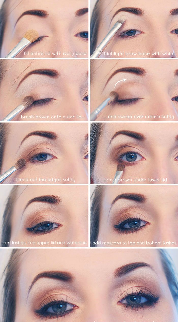 The brown smokey eye tutorials.