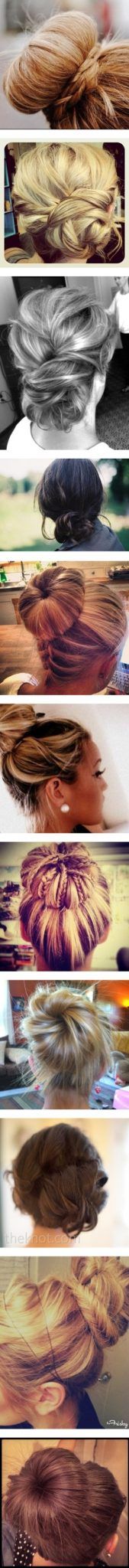 The bun hairstyles