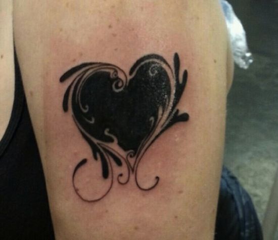 black heart | cute tattoos | egodesigns -   Hearts Tattoos ideas
