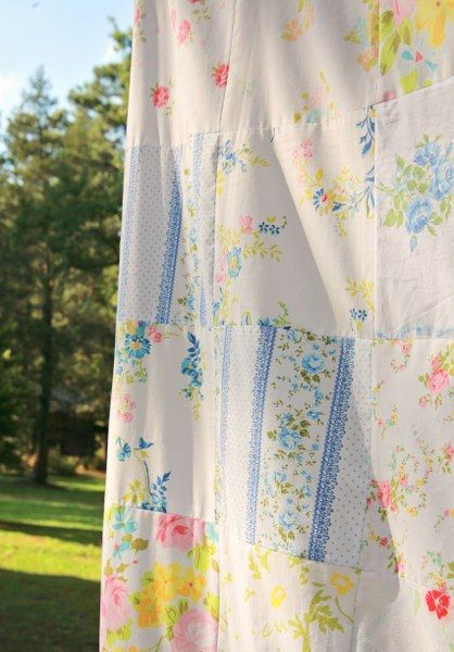 Patchwork curtains, Patchwork and Curtains -   vintage patchwork curtains