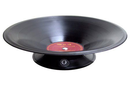 vinyl records bowl