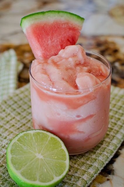 3 cups watermelon, cubed and frozen, 1 ripe banana, peeled and frozen, Zest from