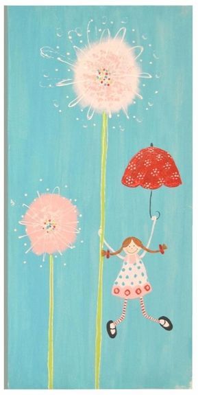 Adorable art for a girl's room!