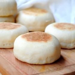 An easy recipe for homemade English muffins, a lot cheaper, tastier and ready in