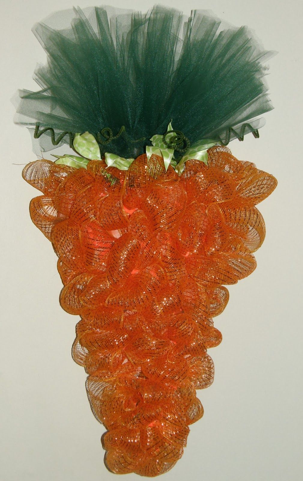 Carrot Easter Deco Mesh Wreath