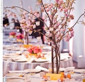 Cherry Blossom Wedding centerpiece