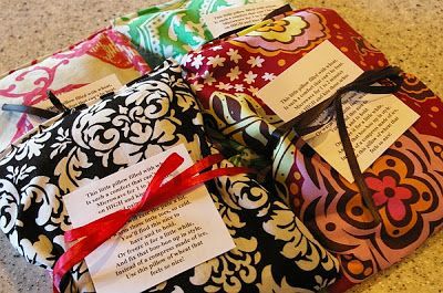 DIY – Therapy Sacks- Heating pad.  There's a great little poem that goes wit