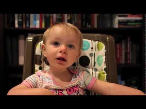 Dad interrogates his baby girl about who her favorite parent is…Hilarious.