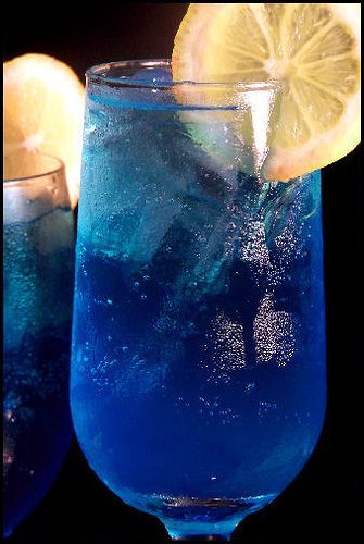 Electric Lemonade 1 1/2 oz. Vodka or Rum 1/2 oz. Blue Curacao 2 oz. Sweet and So