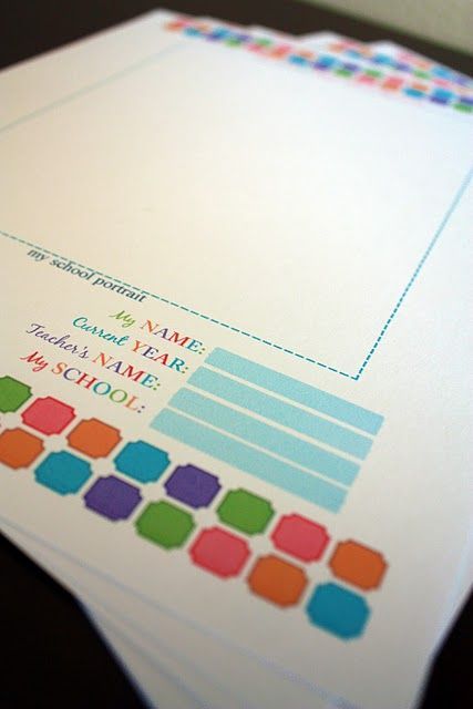 Free printables to create folders to organize kids school work for hanging file.