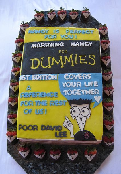 Funny grooms cake
