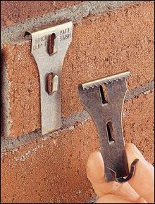 Hang things on your brick without drilling a hole.