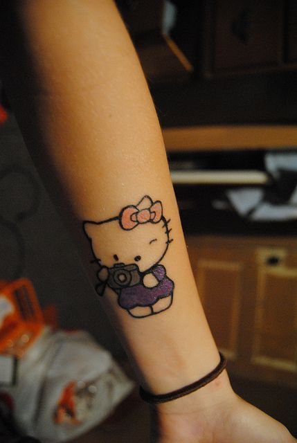 Hello Kitty Tattoo…I MUST have this tattoo!! but i dont now where i would put