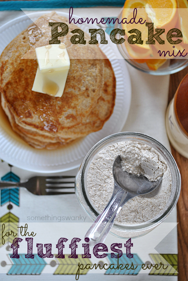 Homemade Pancake Mix for the very FLUFFIEST pancakes ever! All the ease and conv