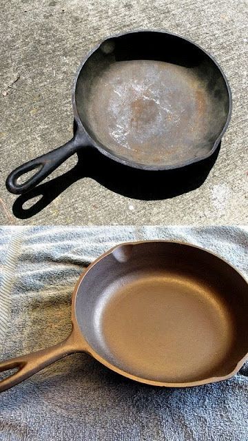 How to clean and re-season cast iron.