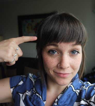 How to cut your own bangs using tape #Fringe #Bang