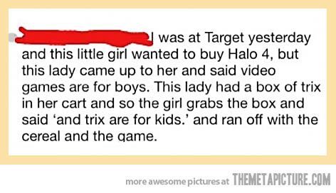 I love this child. I hope my kid is this awesome…though maybe not so into Halo