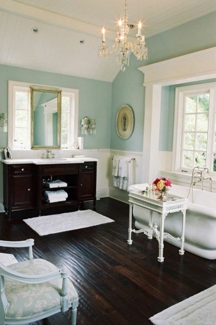 LOVE this color, bathroom or hallway perhaps?  Green livingroom, yellow kitchen,