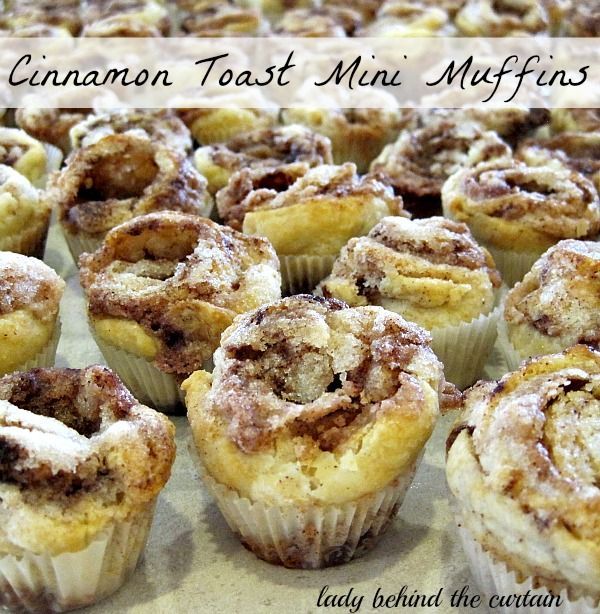 Lady Behind The Curtain – Cinnamon Toast Mini Muffins