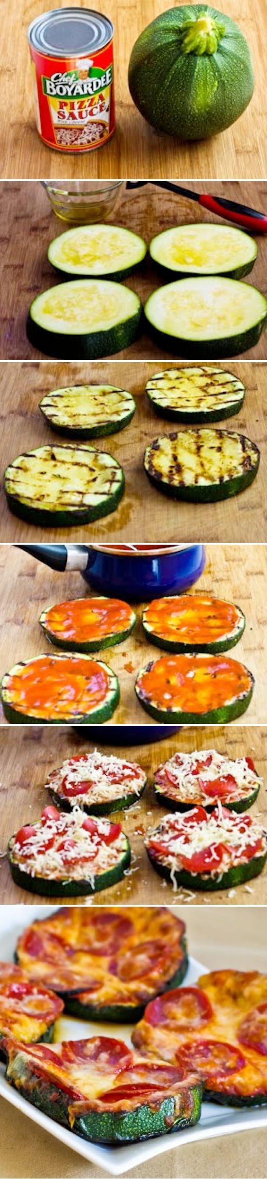 Low Carb Grilled Zucchini Pizza
