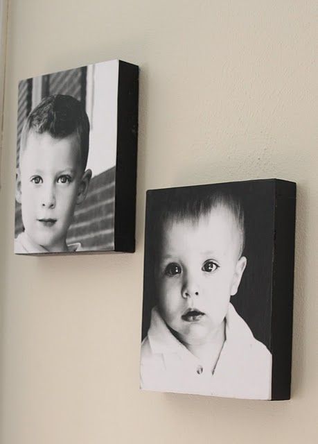 Mod Podged Photos Boxes –cheaper than photo on canvas!
