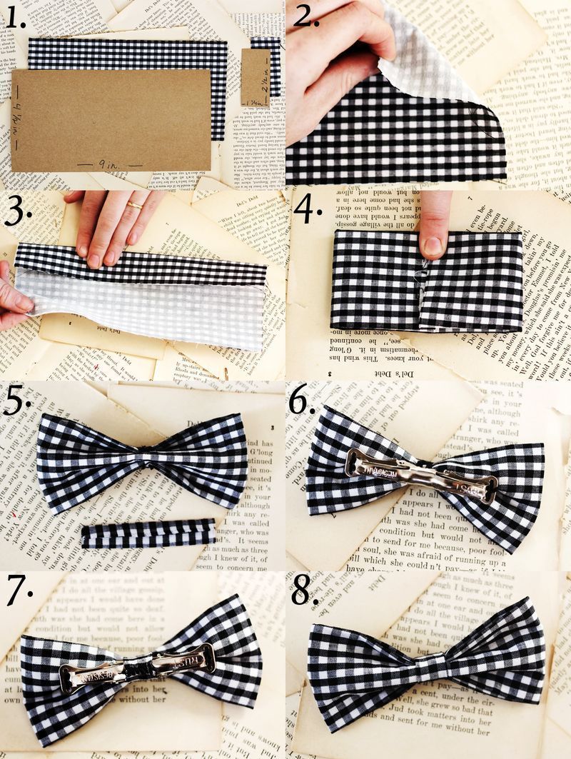 Oh  my goodness – It's so simple to make bow ties! Must try soon. Probably w