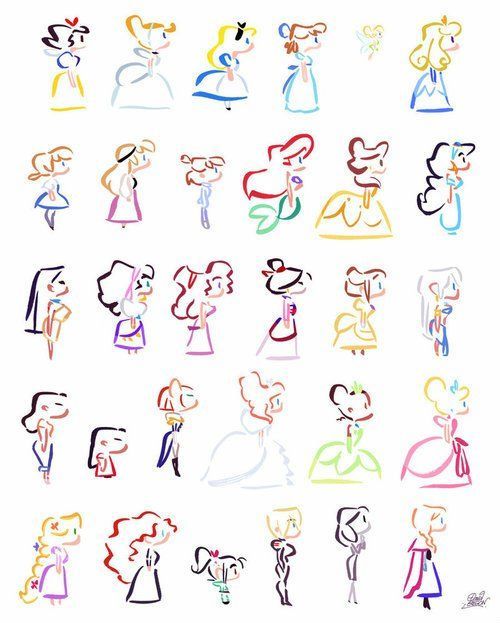 Princess tattoos. i think i may need one of these