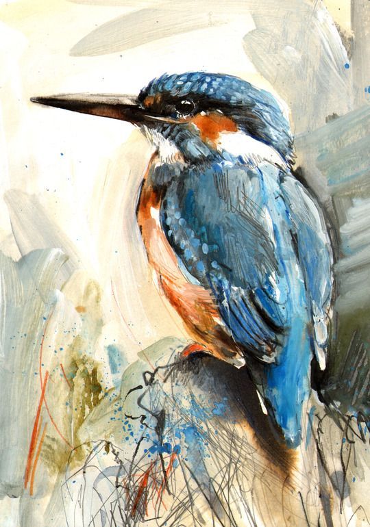 Saatchi Online Artist: Lucy Newton; Other, Mixed Media "Kingfisher"