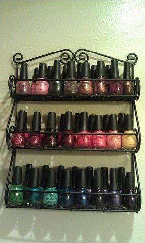 Spice rack/ nail polish rack!