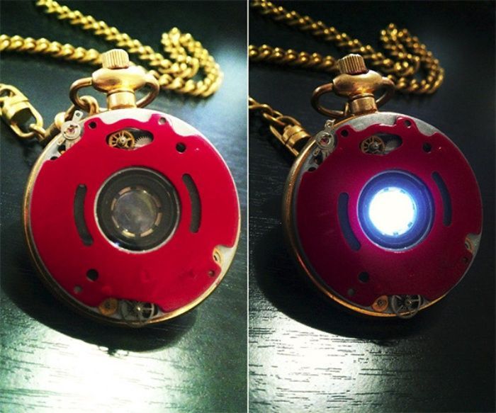 Steampunk Iron Man Reactor Pocket Watch