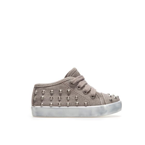 Studded plimsole shoes for baby boys #fashion