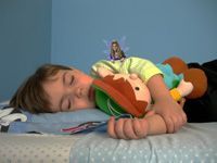 Take a picture of your child while they are sleeping after they lost a tooth. Th