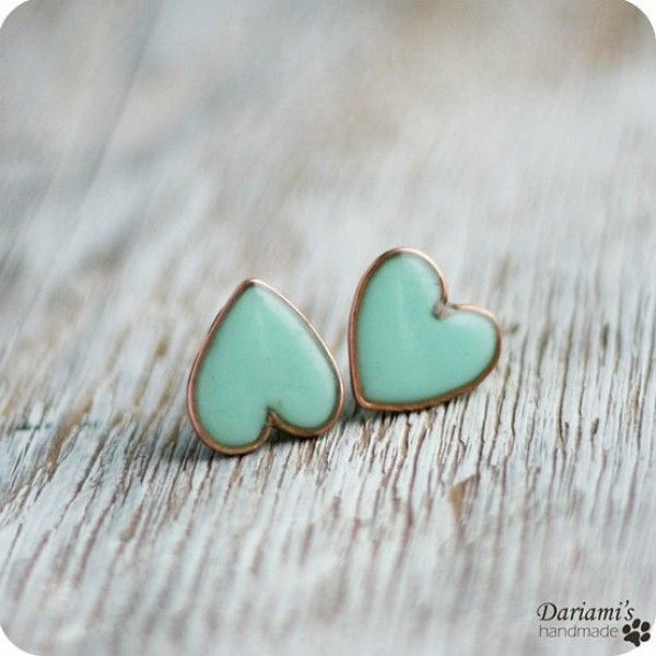 Teal hearts. I love these