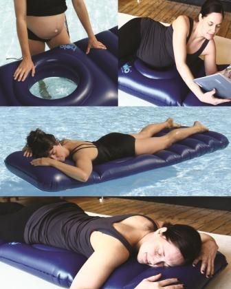 The Holo helps pregnant women lie and float on their tummies.  !!!!!!!!!!!!  I n