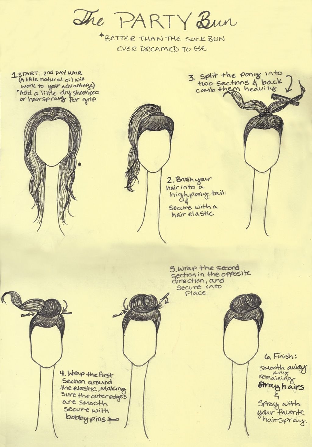 The party bun hair tutorial