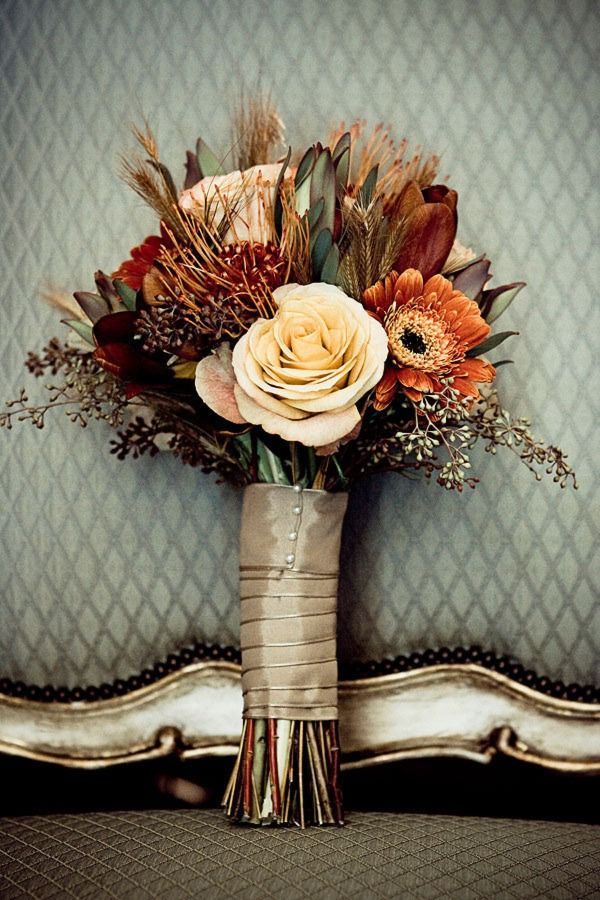 Vintage inspired fall bouquet