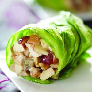 With 35 repins favorite new repin on my boards….  Healthy wrap: 1/2 cup choppe
