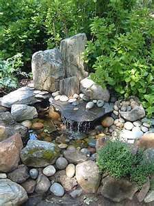 backyard rock fountain